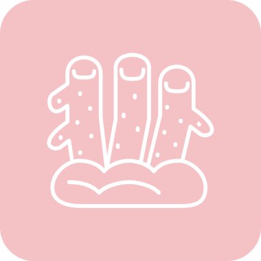 Çizgi film simgesinin vektör çizimi