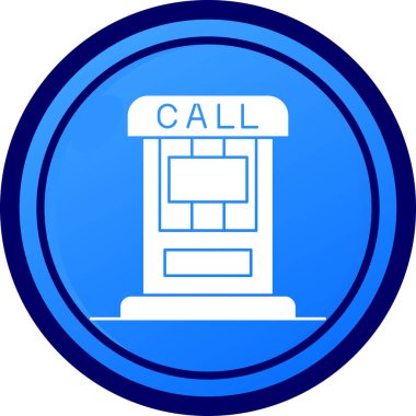 Beyaz arkaplanda mavi renkli bir telefon simgesi var. telefon sembolü