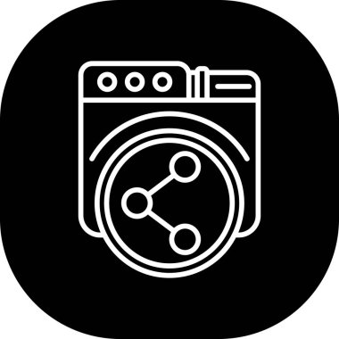 çamaşır makinesi simgesi modaya uygun arka planda