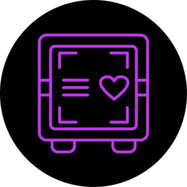 Aşk simgesinin vektör illüstrasyonu