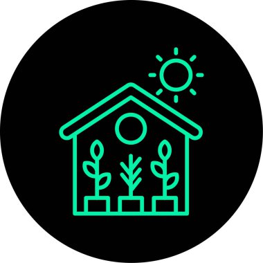 Güzel Ev Vektörü Kabartma Simgesi