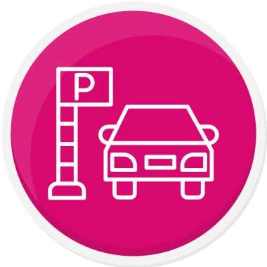 - Araba. Web simgesi basit illüstrasyon