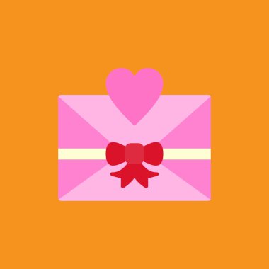 Hediye kutusu olan vektör illüstrasyonu.