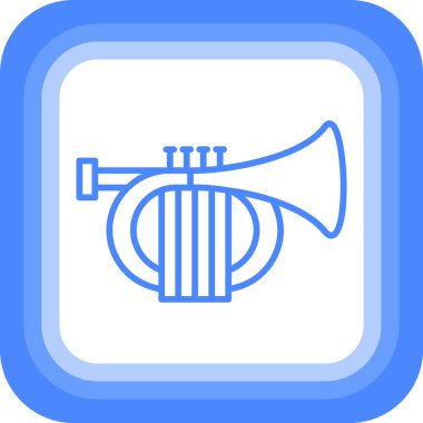 Trompet simge vektör çizim