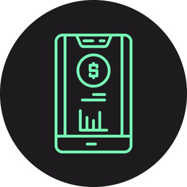 Vektör Mobil simge illüstrasyonu