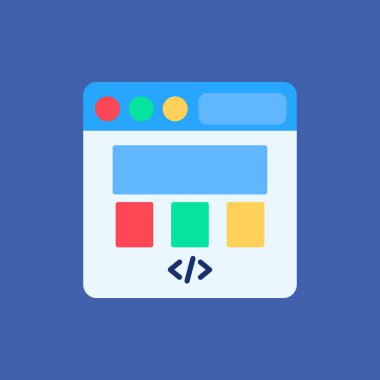 Web geliştirme için web tasarım simgesi