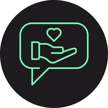 Aşk simgesi vektör illüstrasyonu