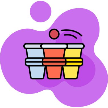 Kova. Web simgesi basit illüstrasyon