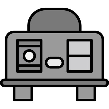 Kamera. Web simgesi basit illüstrasyon