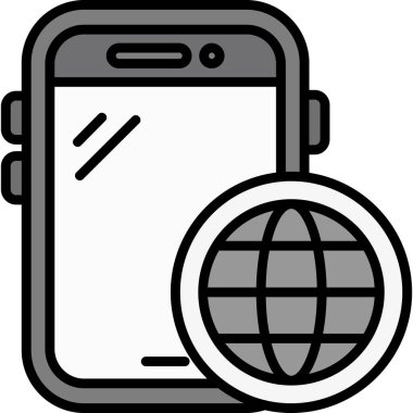 akıllı telefon simgesi vektör illüstrasyonu