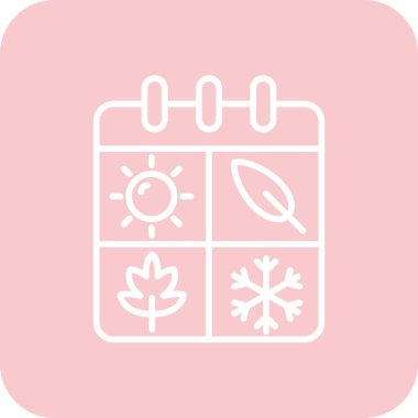 Takvim simgesi vektör illüstrasyonu