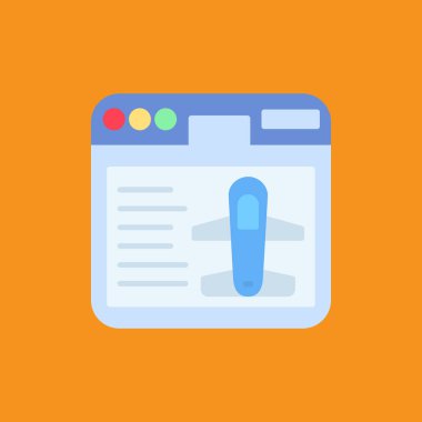 Test tübü simgesinin renk olarak vektör illüstrasyonu.