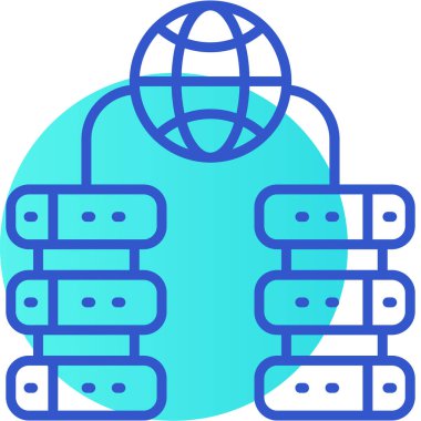 ağ web simgesi basit illüstrasyon