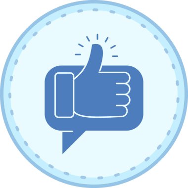 Basit illüstrasyon web simgesini parmakla