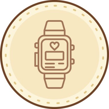 smartwatch simge vektör çizimi