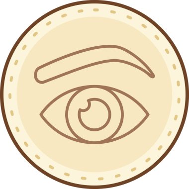 Göz. Web simgesi basit illüstrasyon