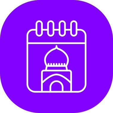 Cami. Web simgesi basit illüstrasyon