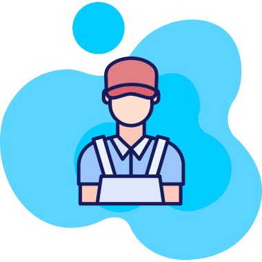 Beyzbol şapkalı ve toplu adam avatarı