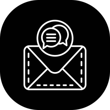 e-posta vektörü düz simgesi