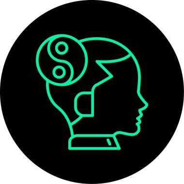 Vektör Beyin simgesi illüstrasyonu