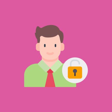 Önemli vektör illüstrasyonuna sahip iş adamı.