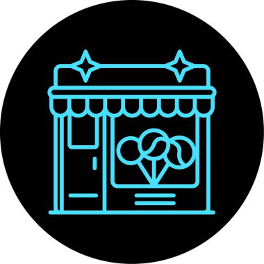 dükkan simgesi vektör illüstrasyonu