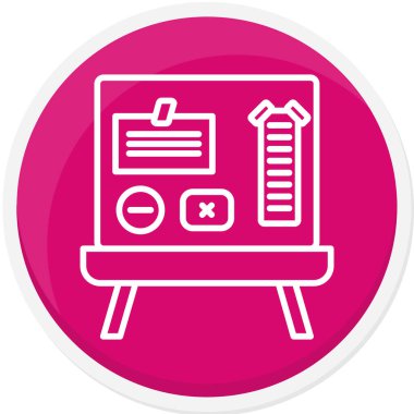 İş ve finans simgesinin vektör illüstrasyonu