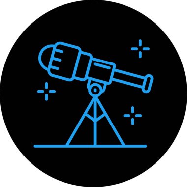 Vektör astronomi simgesi illüstrasyonu