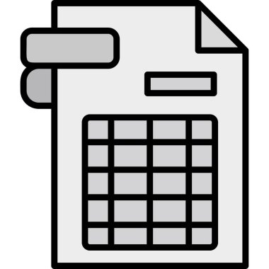 Dosya. Web simgesi basit illüstrasyon