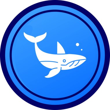 Moda tarzında izole edilmiş balık simgesi