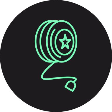 Bir yıldız simgesinin vektör illüstrasyonu