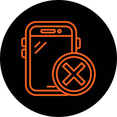 Cep telefonu simgesi, vektör illüstrasyonu