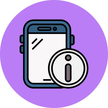 Cep telefonu simgesi, vektör illüstrasyonu