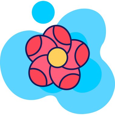 Çiçek doğa ikonu - özet biçiminde