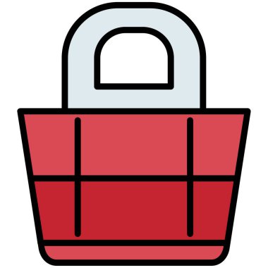 Alışveriş sepeti vektör simgesi