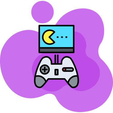 oyun simgesi, vektör illüstrasyonu