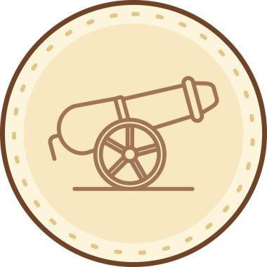 Korsan tekerleği ikonu. Vektör çizimi. korsan