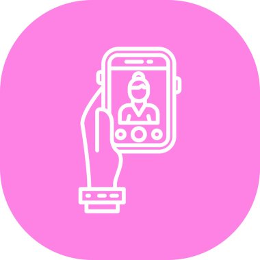 Akıllı telefon simgesinin vektör illüstrasyonu