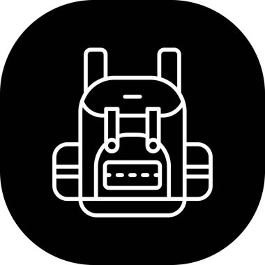 çanta çanta ikonu vektör illüstrasyonu