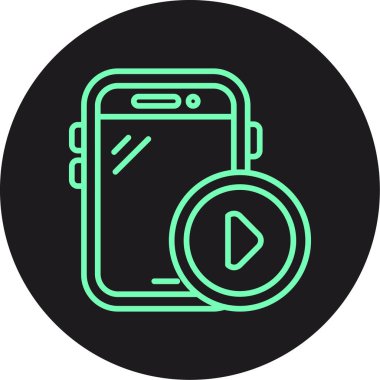 eşsiz saat vektör çizgisi simgesi