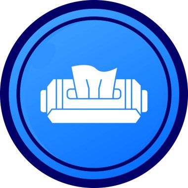 Mavi arkaplanda simge