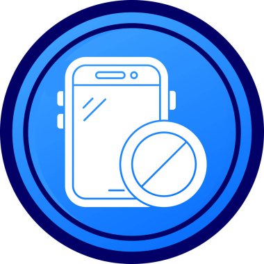 Cep telefonu. Web simgesi basit illüstrasyon