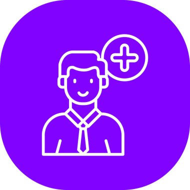 avatar. Web simgesi basit illüstrasyon