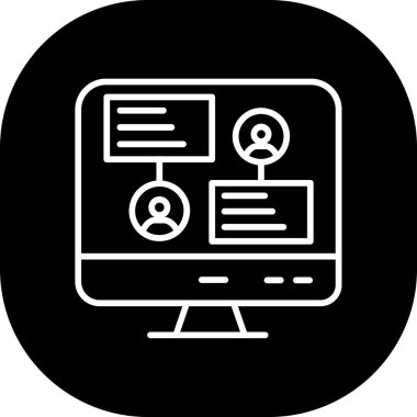 İş ve finans simgesinin vektör illüstrasyonu