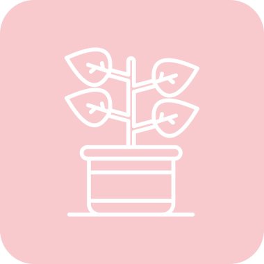 bitki simgesi, vektör illüstrasyonu