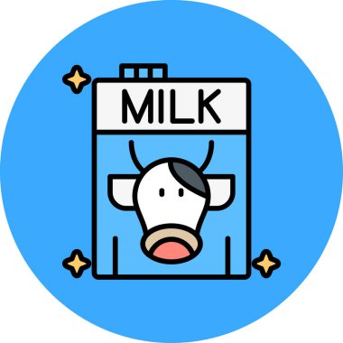 İnek. Web simgesi basit illüstrasyon