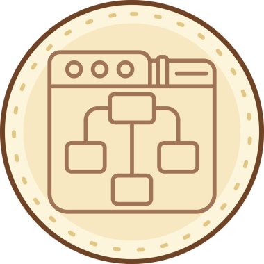 Modern bir simgenin vektör illüstrasyonu