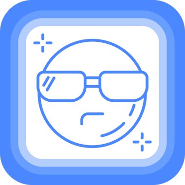 emoji. Web simgesi basit illüstrasyon