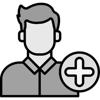 avatar erkek simgesi ana hatlar biçiminde