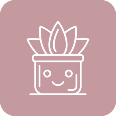 Çiçek. Web simgesi basit illüstrasyon